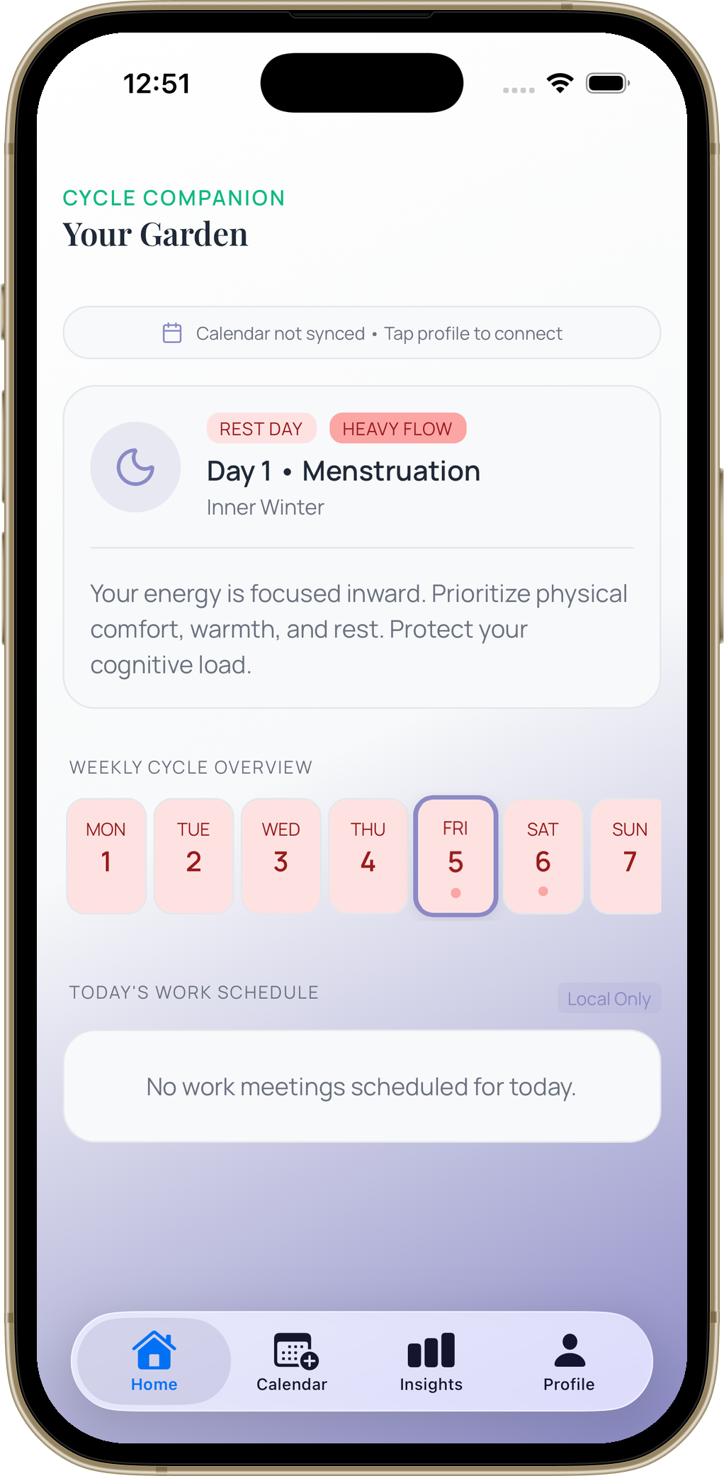 CycleSync dashboard