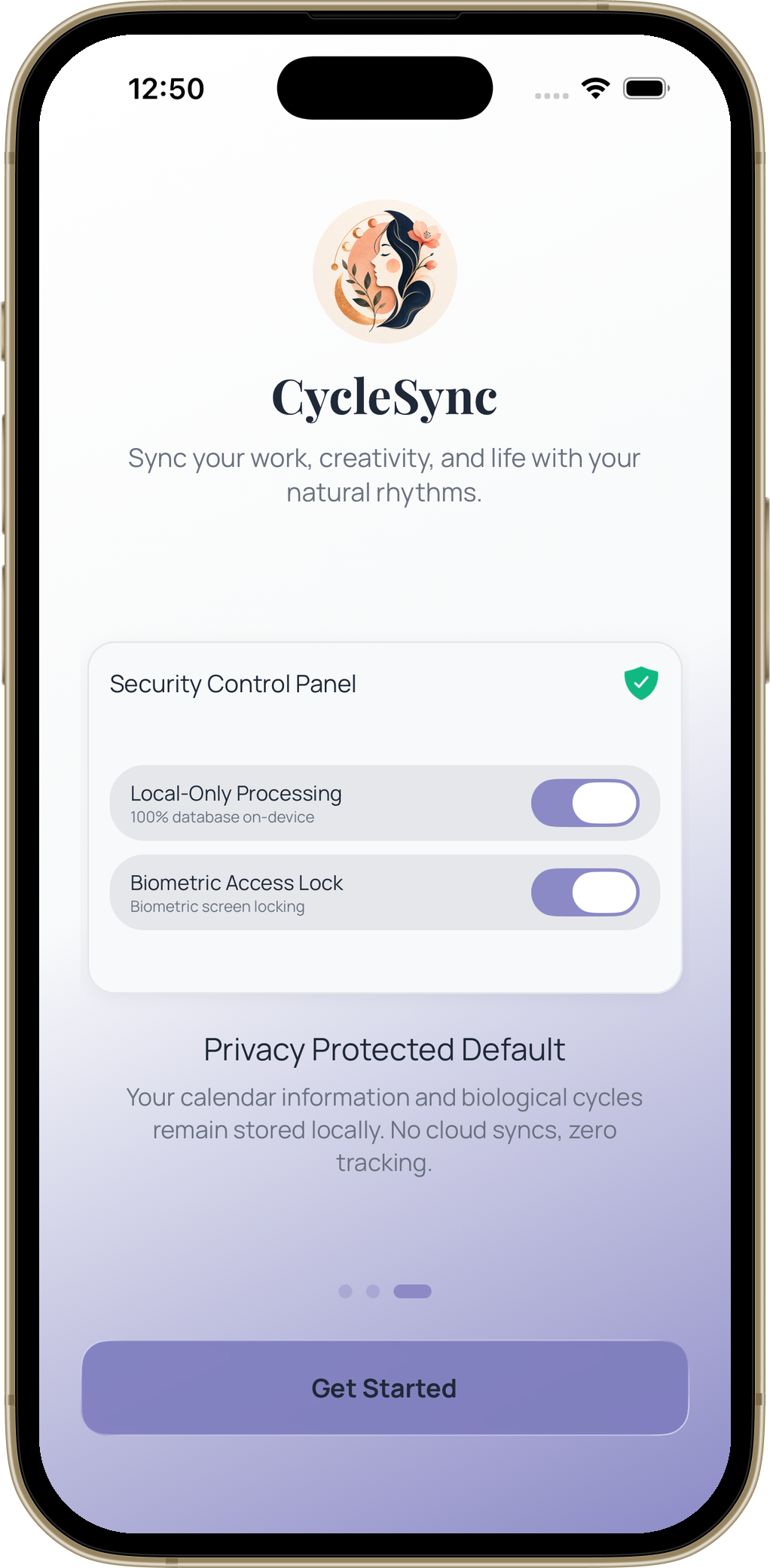 Security control panel